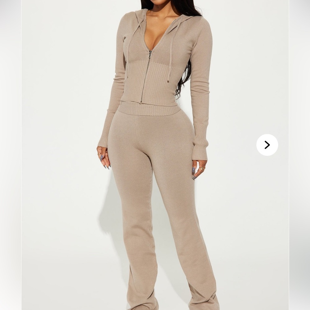 Fashion Nova Lena Sweater Pant Set XS